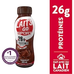Milk 2 Go Lait Frappé Protéiné au chocolat 325 ml, 0,67 $/100ml