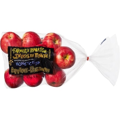 Délices du Marché Pommes Honeycrisp, sac de 4 lb 1.81 kg, 0,50 $/100g