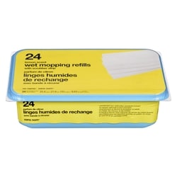No Name Lemon Scented Wet Mop Refills With Scrubber Strip 24 ea, $0.33/1ea