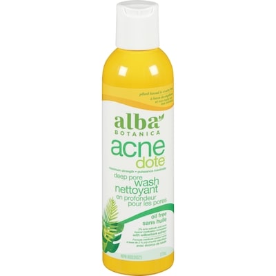 Alba Botanica Oil Free Deep Pore Wash with willow bark extract 177 ml, $9.60/100ml