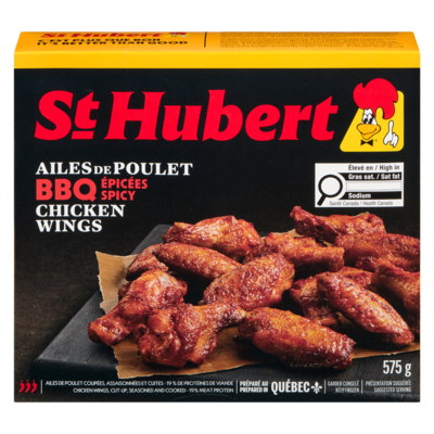St Hubert Ailes de poulet BBQ épicé 575 g, 2,96 $/100g