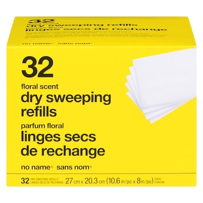 Sans Nom Linges secs de recharge, parfum floral 32 ea, 0,31 $/1ch
