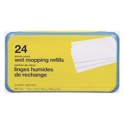 No Name Lemon Scented Wet Mopping Refills 24 ea, $0.40/1ea