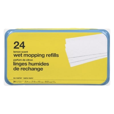 No Name Lemon Scented Wet Mopping Refills 24 ea, $0.33/1ea