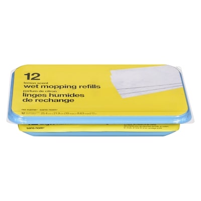 No Name Lemon Scented Wet Mop Refills   12 ea, $0.42/1ea