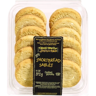 Farmer's Market Shortbread Cookies 12-Pack 372 g, $1.96/100g