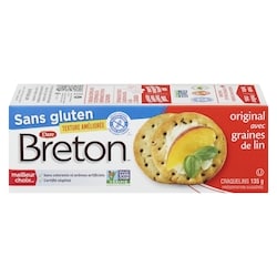 Dare Craquelins Breton Sans gluten Original avec graines de lin 135 g, 1,85 $/100g