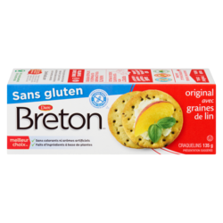 Dare Craquelins Breton Sans gluten Original avec graines de lin 135 g, 2,07 $/100g