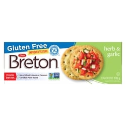 Dare Breton Gluten Free Herb and Garlic  135 g, $1.85/100g