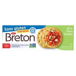 Dare Craquelins Breton Sans gluten Ail et fines herbes 135 g, 1,85 $/100g