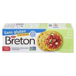 Dare Craquelins Breton Sans gluten Ail et fines herbes 135 g, 2,44 $/100g
