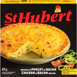 St Hubert Chicken & Bacon Quiche, Frozen 675 g, $1.04/100g
