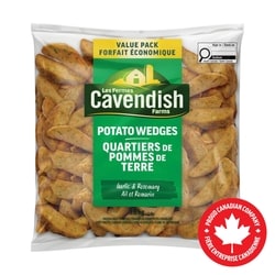 Les Fermes Cavendish Quartiers de pommes de terre à l’ail et au romarin format club 1.8 kg, 0,56 $/100g