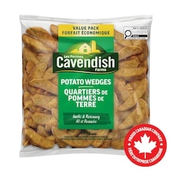 Les Fermes Cavendish Quartiers de pommes de terre à l’ail et au romarin format club 1.8 kg, 0,56 $/100g