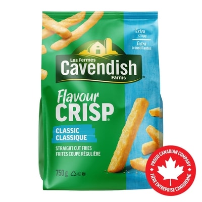 Les Fermes Cavendish Frites Coupe Régulière Croustillantes Classique FlavourCrisp 750 g, 0,73 $/100g