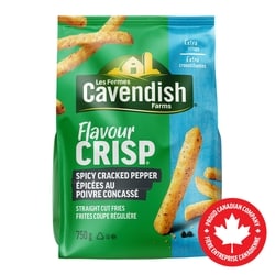 Les Fermes Cavendish Frites epicée au poivre concassé FlavourCrisp 750 g, 0,47 $/100g
