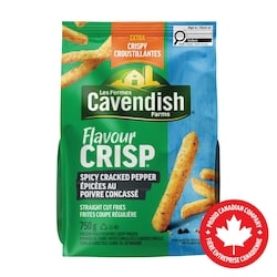 Les Fermes Cavendish Frites epicée au poivre concassé FlavourCrisp 750 g, 0,53 $/100g