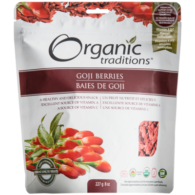Organic Traditions Organic Goji Berries 227 g, $8.37/100g