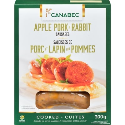 null Apple Pork & Rabbit Sausages 300 g, $4.33/100g
