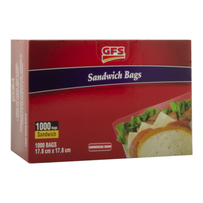 GFS Clear Plastic Sandwich Bags 250 ea, $0.11/1ea