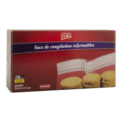 GFS Sacs à sandwich en plastique transparent 250 ea, 0,11 $/1ch