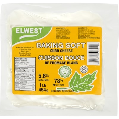 Elwest Baking Soft Curd Cheese 0.056 M.F.  454 g, $1.32/100g