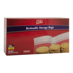 GFS Clear Plastic Reclosable Bags, Large 1000 ea, $0.02/1ea