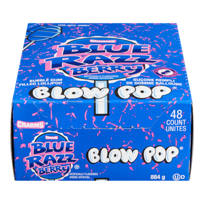 Charms Blow Pop Blue Raspberry 884 g, $1.24/100g