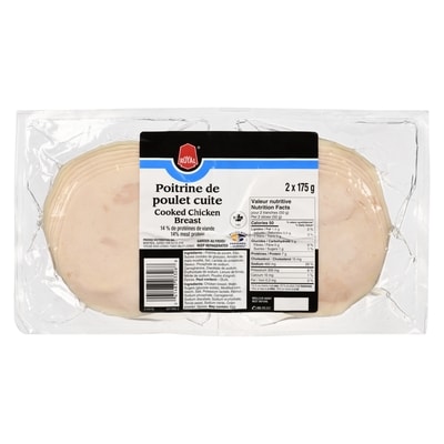 Royal Poitrine de poulet, cuite 350 g, 17,14 $/1kg 1,71 $/100g