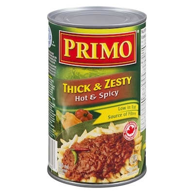 Primo Pasta Sauce, Thick & Zesty Hot & Spicy 680 ml, $0.50/100ml