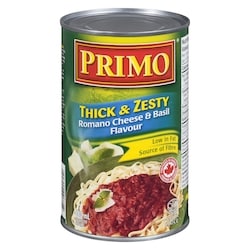 Primo Pasta Sauce, Thick & Zesty Romano Cheese & Basil 680 ml, $0.29/100ml
