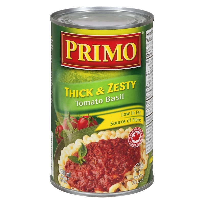 Pasta Sauce, Thick & Zesty Tomato Basil