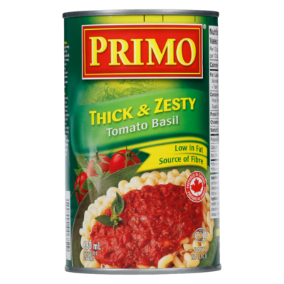 Pasta Sauce, Thick & Zesty Tomato Basil