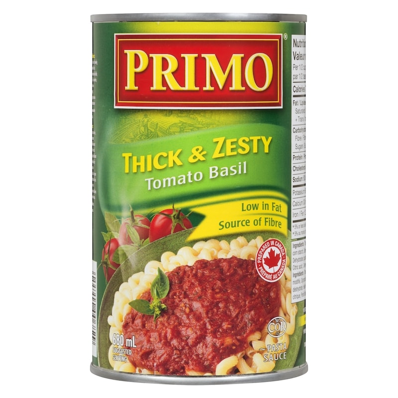 Pasta Sauce, Thick & Zesty Tomato Basil