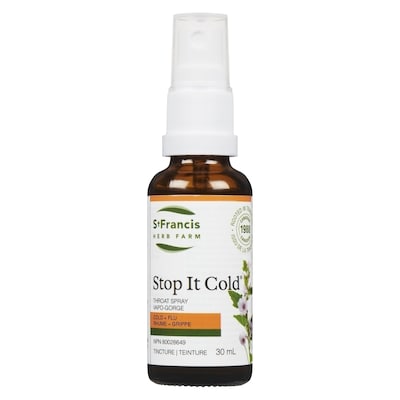 St Francis Herb Farm Stop It Cold Throat Spray 30 ml, $63.30/100ml