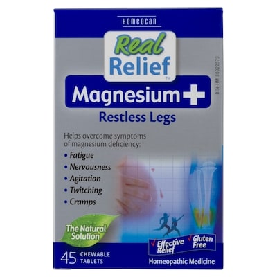 Homeocan Comprimés Real Relief Homeocan Magnesium+ 45 ea, 0,33 $/1ch