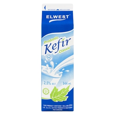 Elwest Probiotic Kefir Classic     944 ml, $0.53/100ml