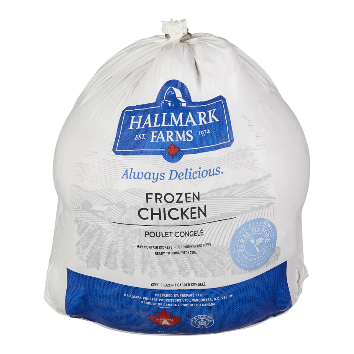 Frozen Whole Frying Chicken
