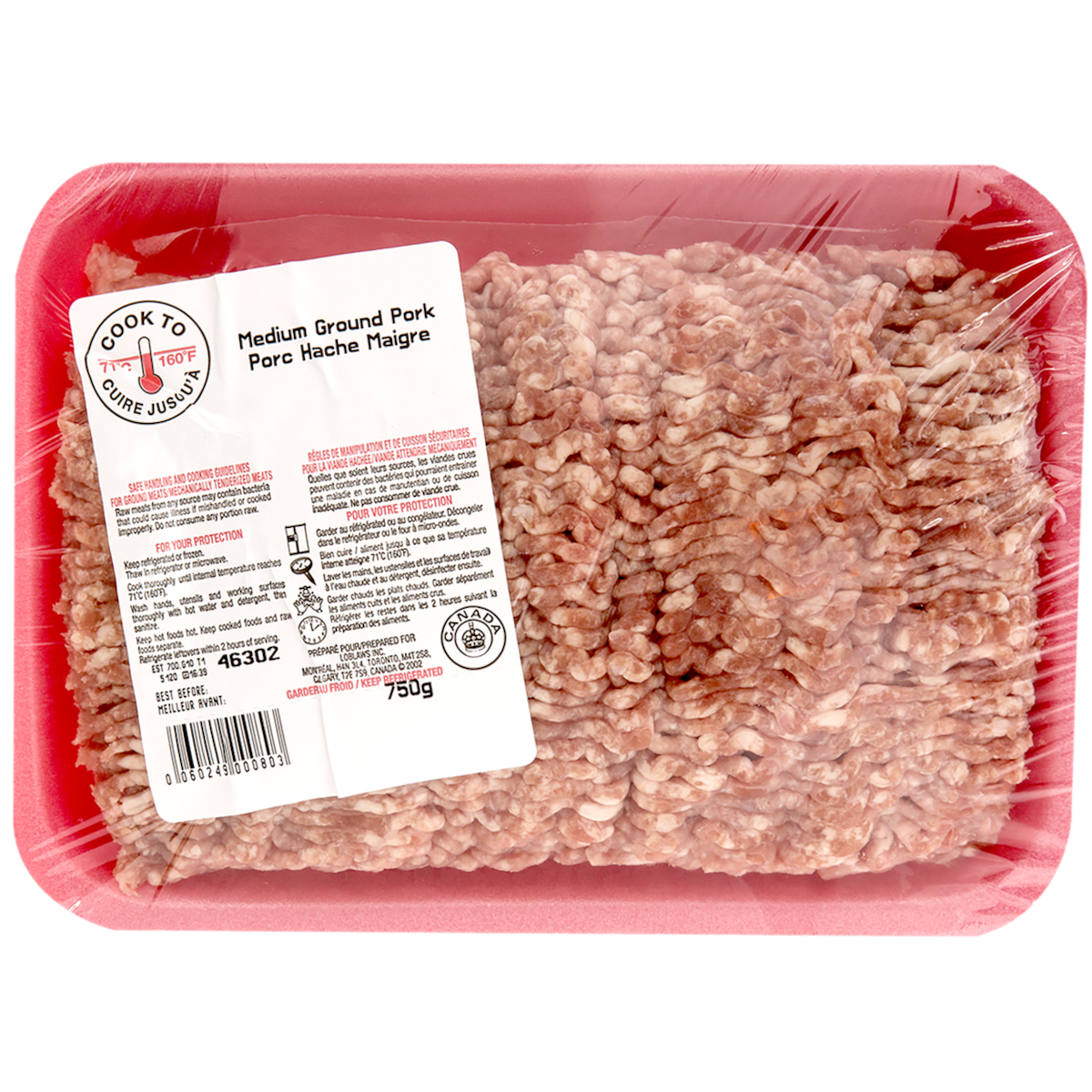 Butcher's Choice Medium Ground Pork