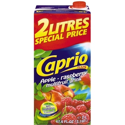 Tymbark Caprio Drink, Apple and Raspberry 2 l, $0.22/100ml