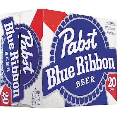 Pabst Bière Pilsner (Pièce d’identité requise au moment du ramassage) 20x355.0 ml, 0,44 $/100ml