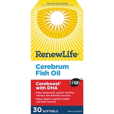 Renew Life Cerebrum Cereboost with DHA 30 ea, $1.00/1ea