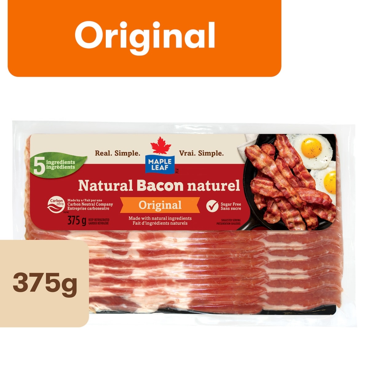 Maple Leaf Original Natural Bacon
