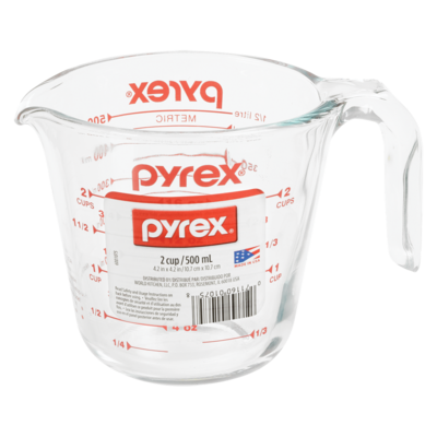 Pyrex Tasse à mesurer en verre de 2 tasses Original 1 ea, 9,00 $/1ch