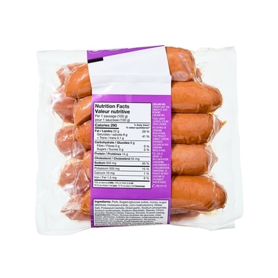 Saucisses de porc fumées SmokiesMC miel et ail