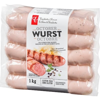 Saucisses Oktober Wurst au porc