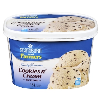 Scotsburn Family Favourites Cookies & Cream Ice Cream 1.5 l, $0.52/100ml