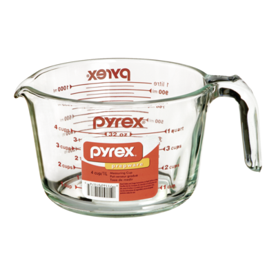 Pyrex Tasse à mesurer, 4 tasses 1 ea, 11,00 $/1ch
