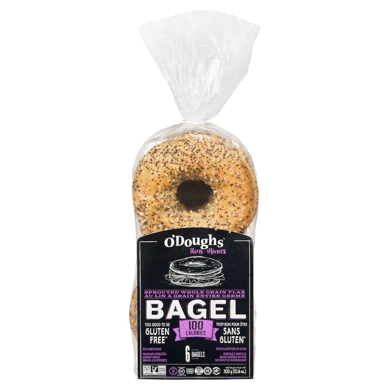 Flax Bagel Thins, Sprouted Whole Grain