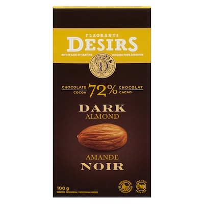 Flagrants Desirs Dark Chocolate, Almonds 100 g, $3.49/100g